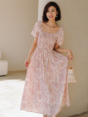 LS_Cherry blossom two-way dress