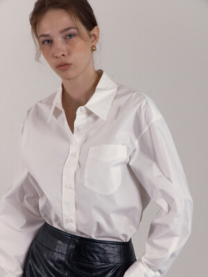 BASIC COTTON SHIRT_WHITE