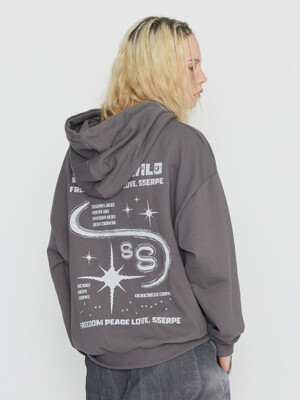 Into The Starry Night Hoodie Grey