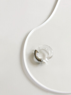 Argent Acrylic Ear Cuff