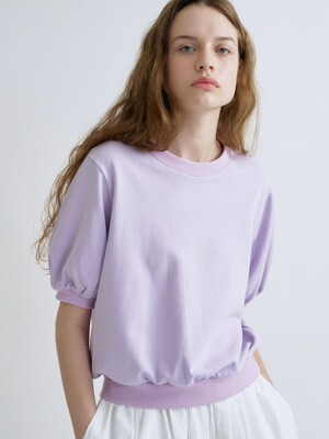 S Volume Sleeve Sweatshirt_Lavender