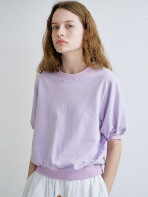 S Volume Sleeve Sweatshirt_Lavender