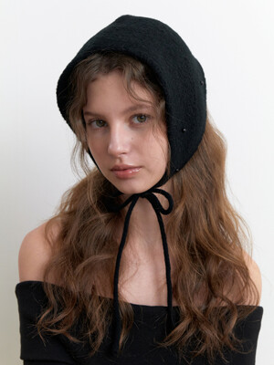 cozy pearl ear muffler - black