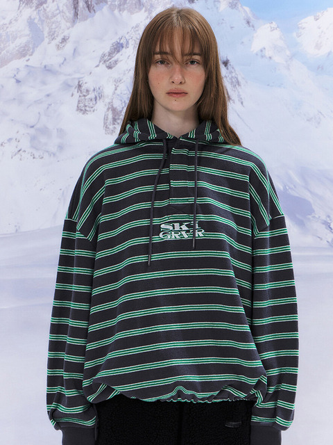 24WT GRAFICO STRIPE HOODIE (3COLOR)