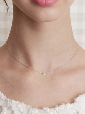 solitaire cubic necklace