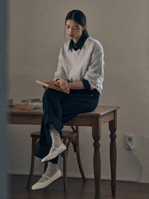 KONRAD V NECK KNIT_IVORY