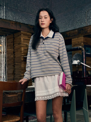 Crocher Flare Skirt White_F251SK02