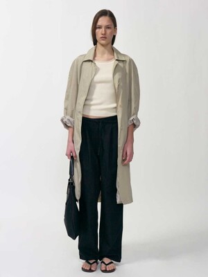 Urban nylon trench (Beige)