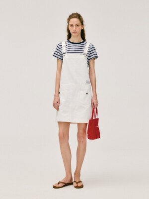 overall one-piece - white