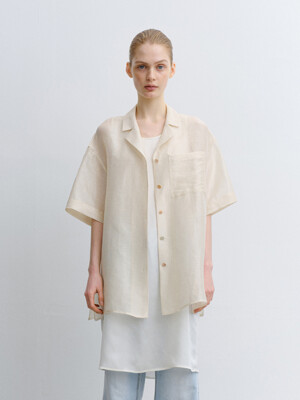 TVR SHEER SILK SHIRT JACKET_2COLORS