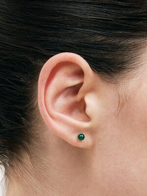 [sv925] green onyx earring
