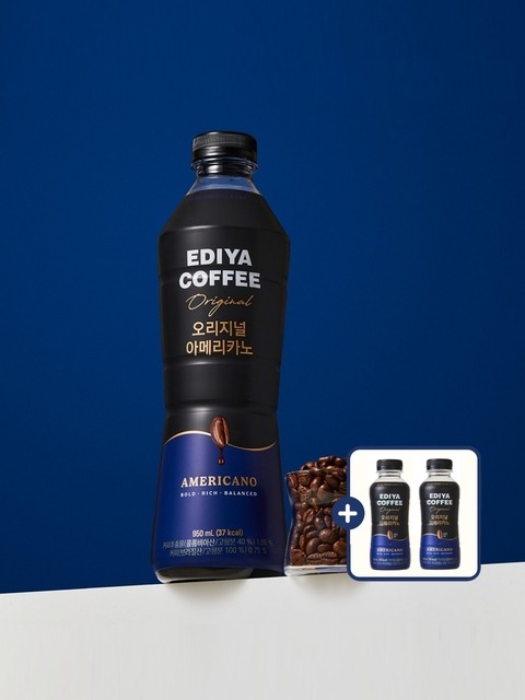 이디야커피 [이디야](350ml 2개 추가 증정) (PET)오리지널 아메리카노 950ml x12
