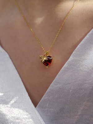 berry necklace (gold)