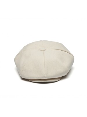 (vintage cotton) CLASSIC BIG APPLE HAT - ivory