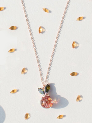 Jeju Tangerine Snowball Necklace