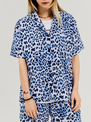 LEOPARD SHIRTS [BLUE]