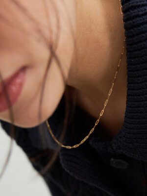 Clip Chain Necklace (14K Gold)