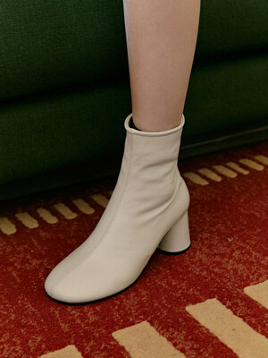 ROI elegant leather ankle boots - 3color 6.5cm 소프트 레더 앵클 부츠힐