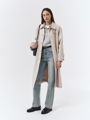 UNISEX RAGLAN WOOL MAC COAT SOFT BEIGE_UDTR3A101I1