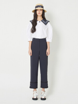 Contrast Piping Banding Pants_LFPNM23350NYD
