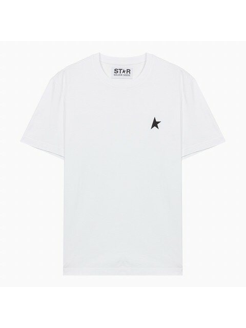 럭셔리어패럴 - 골든구스 (GOLDEN GOOSE) - 22FW 골든구스 스타 로고 화이트 반팔 티셔츠 GMP01220P00059310364