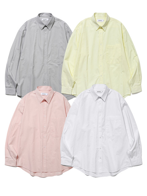셔츠,셔츠 - 베이스모먼트 (BASEMOMENT) - 오블리크 포켓 런드리 셔츠 4color