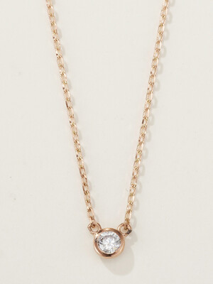 14K Lab Diamond Necklace