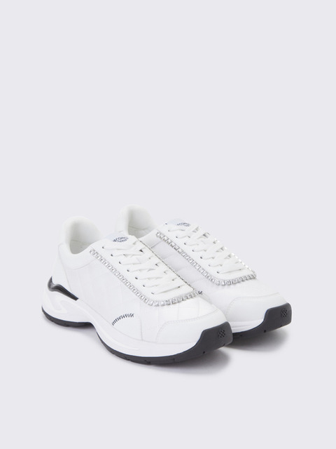 스니커즈 - 슈콤마보니 (SUECOMMA BONNIE) - Cubic quilting sneakers(white)_DG4DA23515WHT