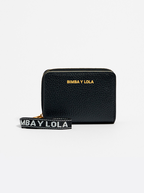 지갑 - 빔바이롤라 (BIMBA Y LOLA) - 블랙 레더 플랫 지갑 B236AIV017BKF