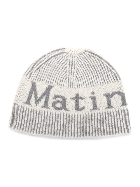 모자 - 마뗑킴 (Matin Kim) - MATIN STRIPE TWO TONE BEANIE IN WHITE