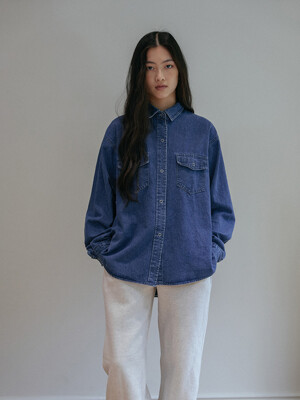 Vintage blue Denim shirt - Denim