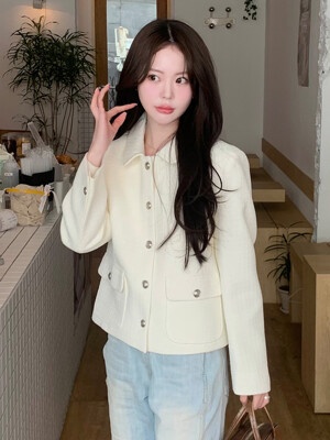 Perri tweed jacket (Ivory)
