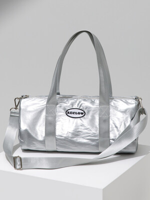 SHINING DUFFEL BAG SILVER