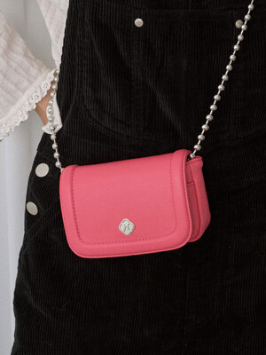 [리퍼브] Poppy Chain Mini Bag_Hot Pink