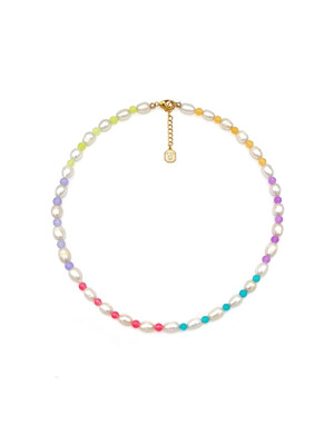 Rainbow Bead Necklace