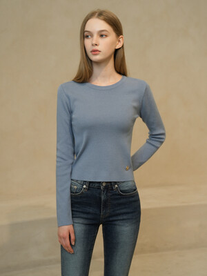 WK-03 BASIC KNIT_BLUE