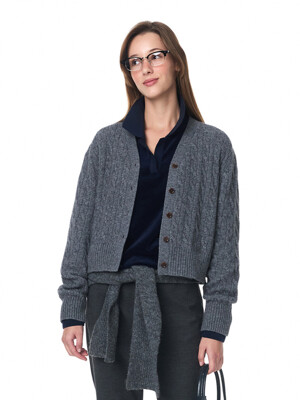 24FW PRESLEY CABLE CARDIGAN (4COLOR)