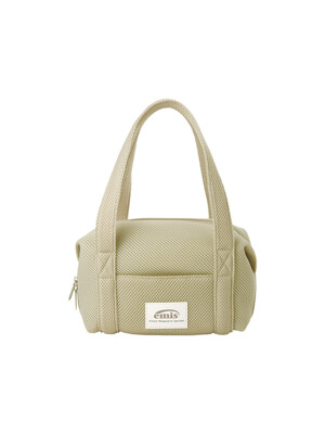 MESH MINI DUFFLE BAG-LIGHT BEIGE