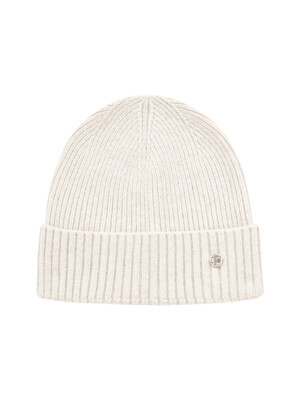 Solid Wool 100% Beanie (Ivory)