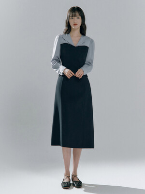 Aella block dress (2colors)