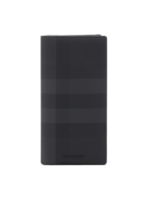 25SS 남성 체크 장지갑 (8070199 CHARCOAL 25S)