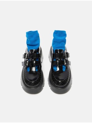 Buckle loafer(black)_DG1DS25015BLK