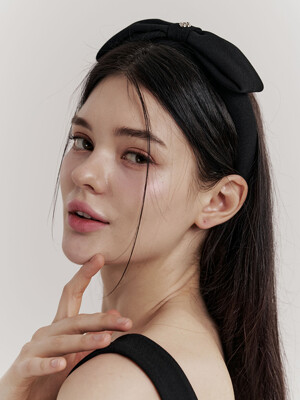 Marina Ribbon Hairband (Black)