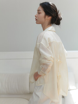 FLOW BACK SHIRT_CREAM