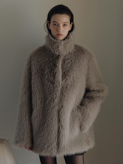 플로움 Misty Fur Jacket_2Color