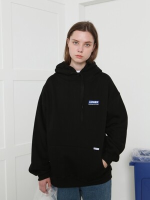 [L]Loner hoodie-black