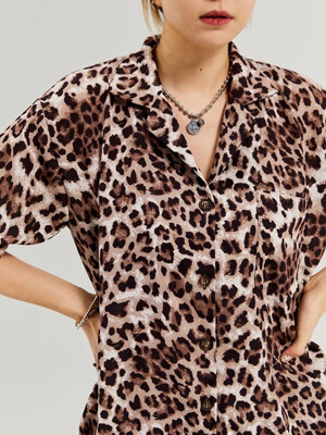 LEOPARD SHIRTS [BROWN]