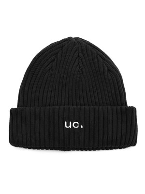 BEANIE / RIB / LOOSE / UC / M BLACK