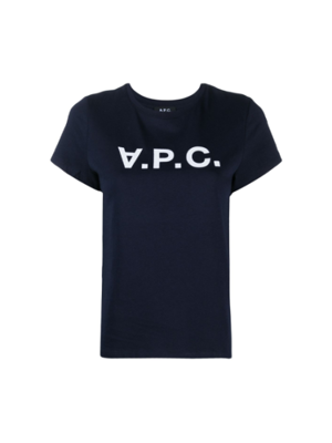 V.P.C 로고 여성 반팔 티셔츠 COBQX-F26944 IAK NAVY