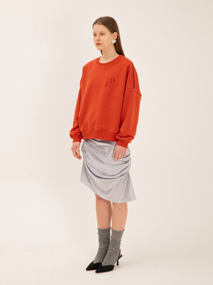 slit sweatshirt (orange)
